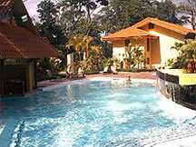 The pool at the Tabacon Resort in La Fortuna